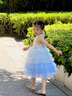 迪士尼愛艾莎女童公主連衣裙子女童新品連衣裙子夏裝夏季女2025新款童裝 曬單實拍圖
