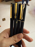 五千年中性筆黑色水性筆子彈頭速干碳素筆水筆黑筆0.5mm考試專(zhuān)用筆學(xué)生用辦公手帳筆簽字筆大容量練字 混搭體驗裝（5支）金色款 0.5mm 曬單實(shí)拍圖