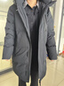 李寧（LI-NING）羽絨服男中長(cháng)款冬季新品連帽防風(fēng)加厚運動(dòng)服鴨絨保暖寬松休閑外套 標準黑 XL 曬單實(shí)拍圖
