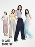 森馬（Semir）防曬休閑褲女25夏季一褲兩穿闊腿褲涼感褲子109325127003 曬單實拍圖