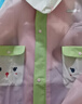lemonkid兒童雨衣男女童小學(xué)生雨披帶書(shū)包位寶寶上學(xué)防雨服 草莓奶油粉2XL 曬單實(shí)拍圖