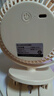 艾美特（AIRMATE）小風(fēng)扇桌面便攜式小型電風(fēng)扇充電辦公宿舍學(xué)生床頭夾扇臺(tái)夾扇 【2000毫安充電款/三檔】米白色 曬單實(shí)拍圖