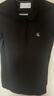 Calvin KleinJeans夏季女士休閑字母印花ck通勤純色修身短袖T恤POLO衫J223493 曬單實拍圖