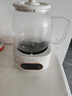 美的（Midea）花漾0膠水全玻璃全自動養(yǎng)生壺 辦公室多功能煮茶壺 燒水壺恒溫電熱水壺煮茶器花茶壺1L YS10B101 曬單實拍圖