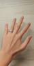 MZMZ鉑金情侶對戒pt950白金結(jié)求婚定情時(shí)尚戒指情人節(jié)生日禮物送女友 輕奢款-勿忘我情侶戒指 曬單實(shí)拍圖