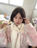 VEOX毛衣女針織衫女2025新款軟妹可愛(ài)卡通粉色圓領(lǐng)學(xué)生秋冬新款寬松 【兩件套】圍巾+毛衣 M 95-110 曬單實(shí)拍圖