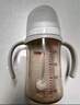 貝親奶瓶ppsu 吸管奶瓶 重力球奶瓶一歲以上自然離乳奶瓶雙把手大容量 330ml 一歲以上 曬單實(shí)拍圖
