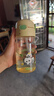 膳魔師（THERMOS）兒童水杯tritan吸管杯小學(xué)生開(kāi)學(xué)必備水壺小熊貓420ml黃 曬單實(shí)拍圖