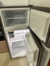 海爾（Haier）冰箱小型二門(mén)辦公室迷你小冰箱節能直冷家用租房家電冷藏冷凍超薄雙開(kāi)門(mén)省電小型冰箱 118升、360°立體制冷、低溫補償 曬單實(shí)拍圖