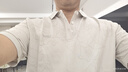 卡賓（CABBEEN）【冰氧酷】短袖男士polo衫藝術(shù)花卉夏季短袖polo衫男裝 杏色15 XL /180/52 曬單實(shí)拍圖