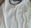 森馬（Semir）長袖T恤女短款撞色打底衫簡約風(fēng)秋季假兩件修身衣服101524101005 曬單實(shí)拍圖