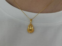 周大生 CHOW TAI SENG碎碎冰葫蘆黃金項(xiàng)鏈女足金項(xiàng)鏈七夕情人節(jié)禮物送女友老婆生日禮物 足金吊墜約1.55-1.65g+贈s925銀鏈 曬單實(shí)拍圖