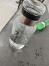 FGHGF大容量玻璃水杯耐高溫帶杯套茶水分離杯便攜網(wǎng)紅泡茶杯 玻璃噸噸杯帶杯套 1000ml 1只 曬單實(shí)拍圖