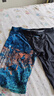 李寧（LI-NING）泳褲男防尷尬溫泉泳衣五分大碼專(zhuān)業(yè)速干印花游泳裝備0181黑彩XXL 曬單實(shí)拍圖