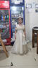 思妙星花童婚禮小女孩禮服女童生日公主裙兒童走秀主持人鋼琴演奏演出服 香檳色+蝴蝶發(fā)飾 140 曬單實(shí)拍圖