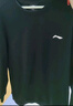 李寧（LI-NING）衛(wèi)衣男春秋季圓領(lǐng)純色無(wú)帽長(zhǎng)袖上衣寬松休閑大碼青少年運(yùn)動(dòng)套頭衫 曬單實(shí)拍圖