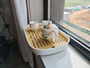 拜杰茶盤茶托 瀝水托盤茶海放茶杯功夫茶具儲水瀝水盤托盤 長方形大號 曬單實拍圖