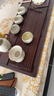 哈駱頓（HALODN）茶盤(pán)排水式家用簡(jiǎn)約整塊中式功夫茶臺黑檀木紋茶托盤(pán)茶具干泡 品意-黑檀紋【66*30*2.5】 【2024新款茶盤(pán)+六重大禮】 曬單實(shí)拍圖