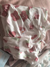 貝瑞加（Babyprints）寶寶連體衣2件裝新生兒蝴蝶衣系帶純棉四季款長(cháng)袖內衣 粉66 曬單實(shí)拍圖