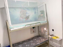 南極人蚊帳學(xué)生宿舍0.9x190上下鋪寢室單人一體式帶支架全包圍紋蚊帳子 簡(jiǎn)白-網(wǎng)紗頂【加密帳紗 防蚊蟲(chóng)】 寬0.9m*長(zhǎng)1.9m*高1.1m上鋪用 曬單實(shí)拍圖