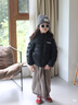 雪中飛兒童羽絨服輕薄保暖外套2025新款男女童裝秋冬季上衣 黑色 140 曬單實(shí)拍圖