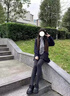 貓人【豎紋顯瘦】女士打底褲女加厚保暖顯瘦高腰外穿連褲襪秋冬季深灰 曬單實(shí)拍圖