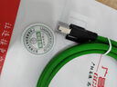 廣昌興（G.C.X）CAT6A萬兆高柔性超六類工業(yè)相機(jī)拖鏈帶雙屏蔽/鍍錫銅屏蔽 成品網(wǎng)線26#銅8芯綠色 伺服機(jī)信號(hào)通訊線 萬兆 超六類高柔工業(yè)網(wǎng)線 0.3米 曬單實(shí)拍圖