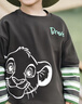 迪士尼寶寶（Disney Baby）秋季新款兒童米奇卡通長(cháng)袖T恤男女童純棉親膚7A級抗菌童裝上衣 ZD3ES016碳灰 110 曬單實(shí)拍圖