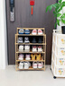 香主編鞋架家用門(mén)口小型入戶(hù)簡(jiǎn)易鞋柜免安裝折疊多層收納置物架5層50 曬單實(shí)拍圖