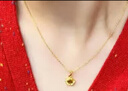 中國(guó)黃金（CHINA GOLD）三生有杏黃金項(xiàng)鏈女足金吊墜輕奢生日禮物送女友老婆紀(jì)念實(shí)用高級(jí) 三生有幸足金吊墜【贈(zèng)銀鏈】 曬單實(shí)拍圖