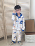 巴帝巴帝秋冬新款純棉嬰幼兒男童家居服套裝寬松舒適透氣 遨游太空 120 曬單實(shí)拍圖