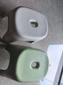 奶油風(fēng)家用小凳子加厚塑料凳可疊放耐用兒童凳學(xué)生寢室成人矮凳 淺灰白1個(gè)+薄荷綠1個(gè) 曬單實(shí)拍圖