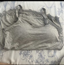 芬也（FENYE）哺乳吊帶背心春秋免穿內衣莫代爾產(chǎn)后喂奶可外穿秋冬上衣 灰XL 曬單實(shí)拍圖