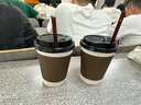 美麗雅 一次性咖啡杯帶蓋加厚防燙大號40只紙杯子奶茶豆?jié){熱飲配攪拌棒 曬單實拍圖