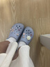森達洞洞鞋女款2025夏新商場(chǎng)同款舒適厚底兩穿涼鞋XPB01BH5 藍色 41 曬單實(shí)拍圖