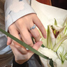 迪后（Dirholl）輕奢侈相逢夜光情侶一對戒情人節生日禮物送女友老婆女生品牌首飾 「相逢」對戒 曬單實(shí)拍圖