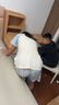全友家居原木風書桌書架一體辦公學(xué)習電腦收納桌椅套裝臥室床頭寫字桌 曬單實拍圖