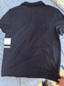杰克·瓊斯（JACK&JONES）男裝夏季新款底擺條紋拼色字母貼布百搭常規翻領(lǐng)短袖T225206063 E38深蘭色 常規 M （175） 曬單實(shí)拍圖