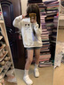 可愛(ài)貓咪刺繡假兩件連帽衛衣女春秋薄款小眾設計感寬松慵懶風(fēng)外套 白色 S (1) 曬單實(shí)拍圖