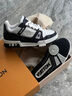CLENIKEEDAIR NIKE 莆田純?cè)信芬准冊(cè)瓡r(shí)尚威登男女鞋復(fù)古運(yùn)動(dòng)休閑男女 黑牛仔 41 曬單實(shí)拍圖