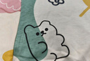 貓人100%純棉女士睡衣【帶胸墊可外穿】短袖七分褲夏季薄款家居服套裝 曬單實(shí)拍圖