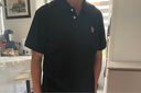 U.S. POLO ASSN.polo衫男短袖夏季保羅商務(wù)休閑翻領(lǐng)男裝上衣t恤經(jīng)典黑L 曬單實拍圖