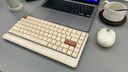 元氣方糖neo84三模矮軸機械鍵盤(pán)無(wú)線(xiàn)藍牙連接打字輕音多系統兼容筆記本臺式通用 帆布白 云煙軸 84鍵 曬單實(shí)拍圖