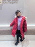 G.DUCKKIDS小黃鴨童裝女童羽絨服中長(cháng)寬兒童外套冬裝加厚面包服女孩保暖上衣 普通毛領(lǐng)羽絨服 90 cm建議身高85-95 曬單實(shí)拍圖