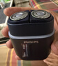 飛利浦（PHILIPS）電動剃須刀新一代旋護(hù)式鵝卵石Pro 無線充電便攜刮胡刀 夜幕藍(lán) 生日禮物七夕情人節(jié)禮物送老公男友 曬單實拍圖