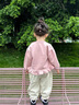 班喜迪女童秋裝套裝2025新款洋氣兒童衛衣嬰兒束腳褲春秋季時(shí)髦寶寶衣服 粉色 90 曬單實(shí)拍圖