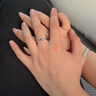 中國黃金碎碎冰情侶戒指男女求婚銀對戒七夕情人節(jié)禮物送女友老婆生日 碎碎冰情侶對戒【京速達(dá)】 曬單實(shí)拍圖