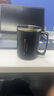 彩致（CAIZHI）304不銹鋼水杯馬克杯咖啡杯帶蓋家用雙層防燙喝水杯子 黑色CZ6226 曬單實(shí)拍圖
