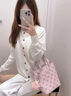 Kappa卡帕 新款正品小托特包女式時尚通勤菜籃子包單肩斜挎包七夕禮物 桃氣奶芙粉 曬單實拍圖