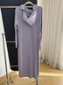 蕉下（beneunder）防曬衣女前后兩穿寬松防曬服全防護騎行戶(hù)外AL821漫霧紫XL 曬單實(shí)拍圖